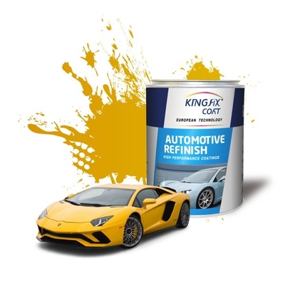 High Performance Automotive Base Coat 1K Transparante Ijzer Gele Autolak