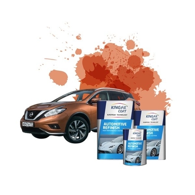 ODM UV-bestendige blanke lak Automotive hoge volheid metallic oranje verf voor auto's