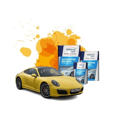 ODM UV-bestendige blanke lak Automotive hoge volheid metallic oranje verf voor auto's