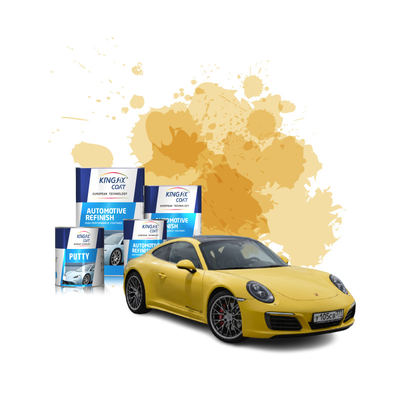 Glanzende afwerking Automotive topcoat verf met ontvetter reiniging 40% vaste stoffen