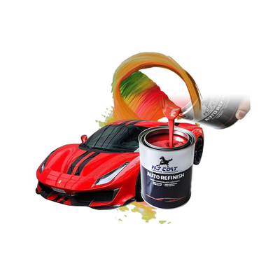4-6 uur Verftijd Glanzende automotive topcoat verf 400-500 vierkante voet. Dekking Minder dan 50 g/l VOC-gehalte