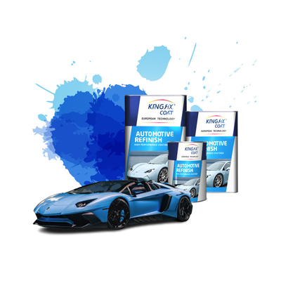 Metalen basiscoat Auto Clear Coat Verf Glanzend En Matte Afwerking Schrapen UV-bestendige 1-kleurige toepassing
