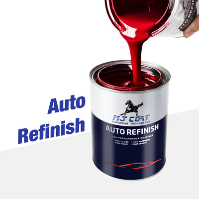 Vaste inhoud Glanzend afwerking Automotive topcoat verf Gemakkelijk schoonmaken met ontvetter
